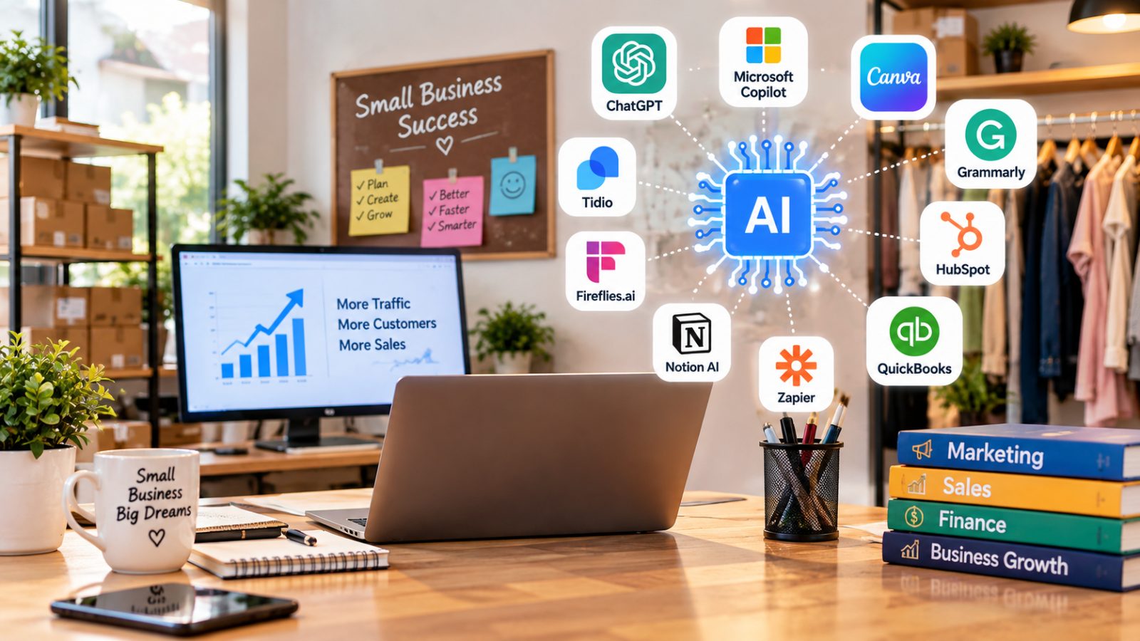 Best AI tools for small businesses in the USA